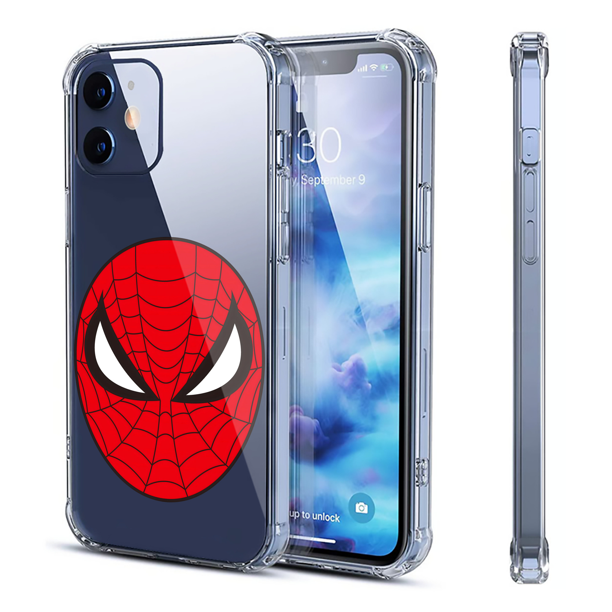 （画像用） アベンジャーズ The Avengers 【iPhone 12シリーズ対応】透明スマホケース（クリアソフトケース）